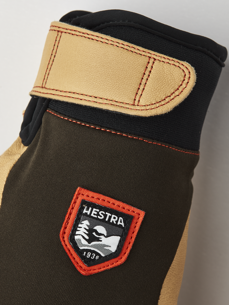 Hestra Ergo Grip Active Glove in Deep Forest/Natural Brown-2
